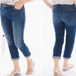 Chico’s So Slimming Girlfriend Straight Leg Jeans Chico’s 1P / 8 Petite